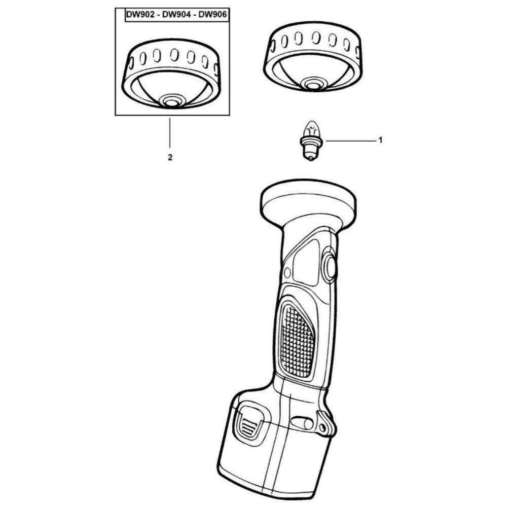 Sơ đồ Lắp ráp chính cho DeWalt DW906