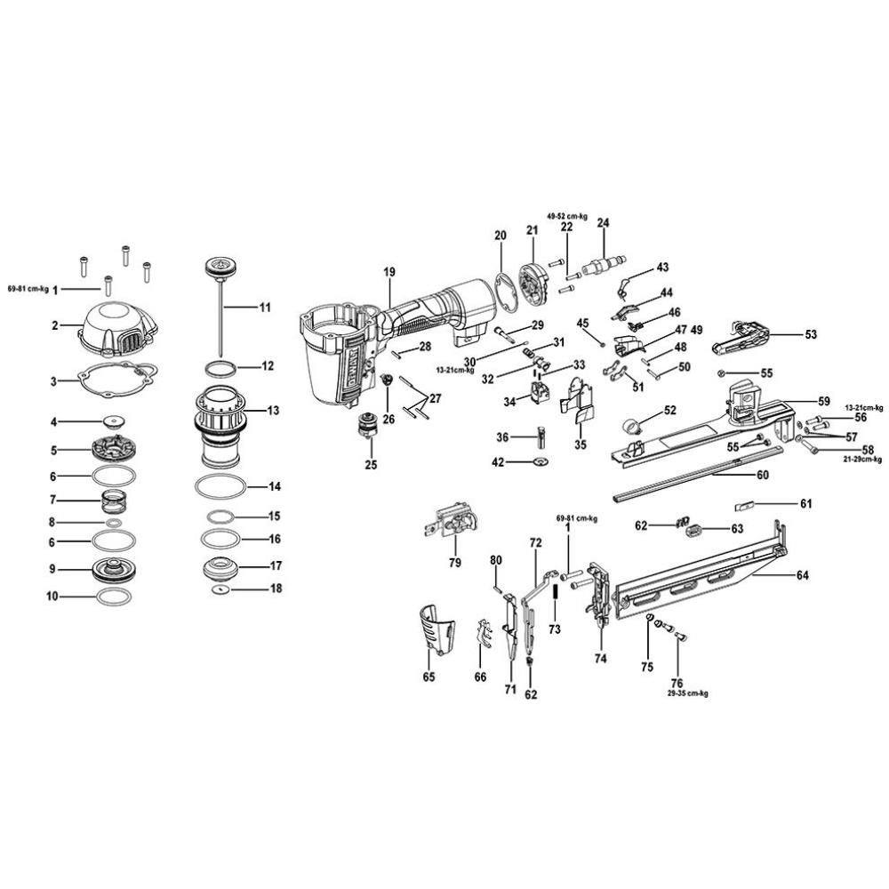 Sơ đồ Lắp ráp chính DeWalt DPN1664 2 dpn1664 type 1