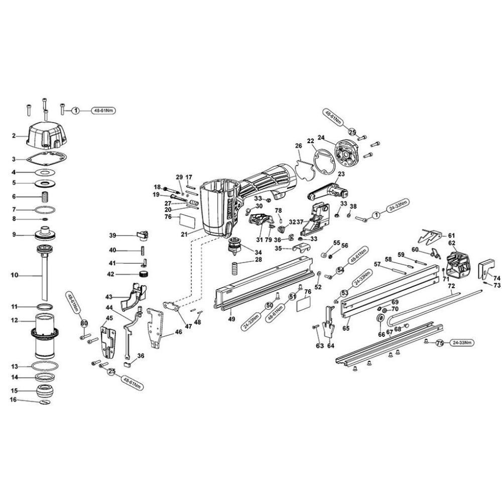 Sơ đồ Bộ kim bấm DeWalt DPSSL540 2 dpssl540