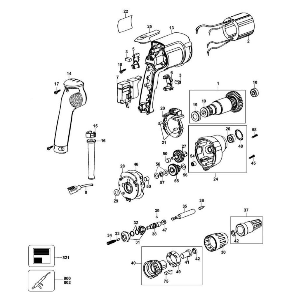 Sơ đồ Lắp ráp DeWalt DW257 Loại 4