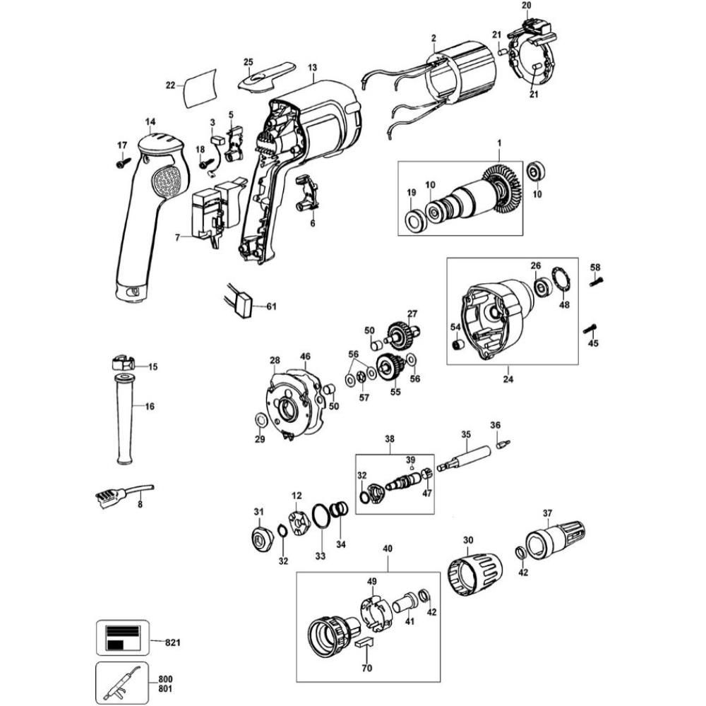 Sơ đồ Lắp ráp DeWalt DW258 loại 3