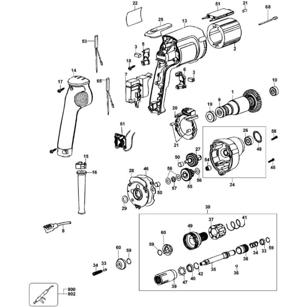 Sơ đồ Lắp ráp DeWalt DW268K loại 2