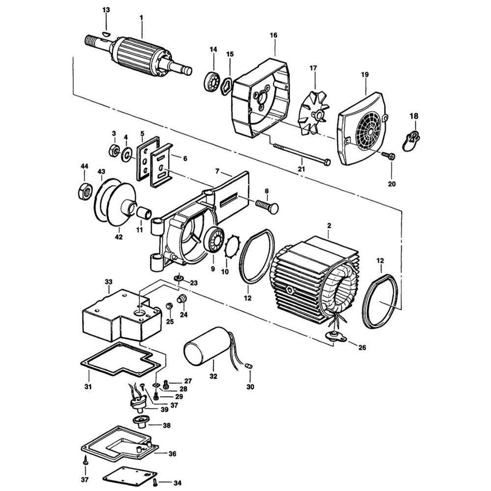 Sơ đồ Lắp ráp chính cho DeWalt DW3151 2 dw3151 type 2