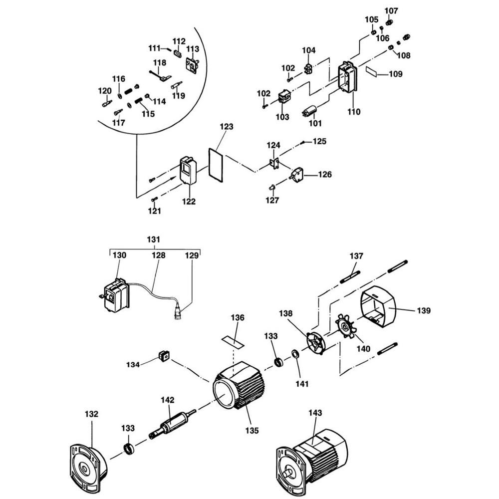 Sơ đồ Lắp ráp chính cho DeWalt DW3501 2 dw3501 type 1