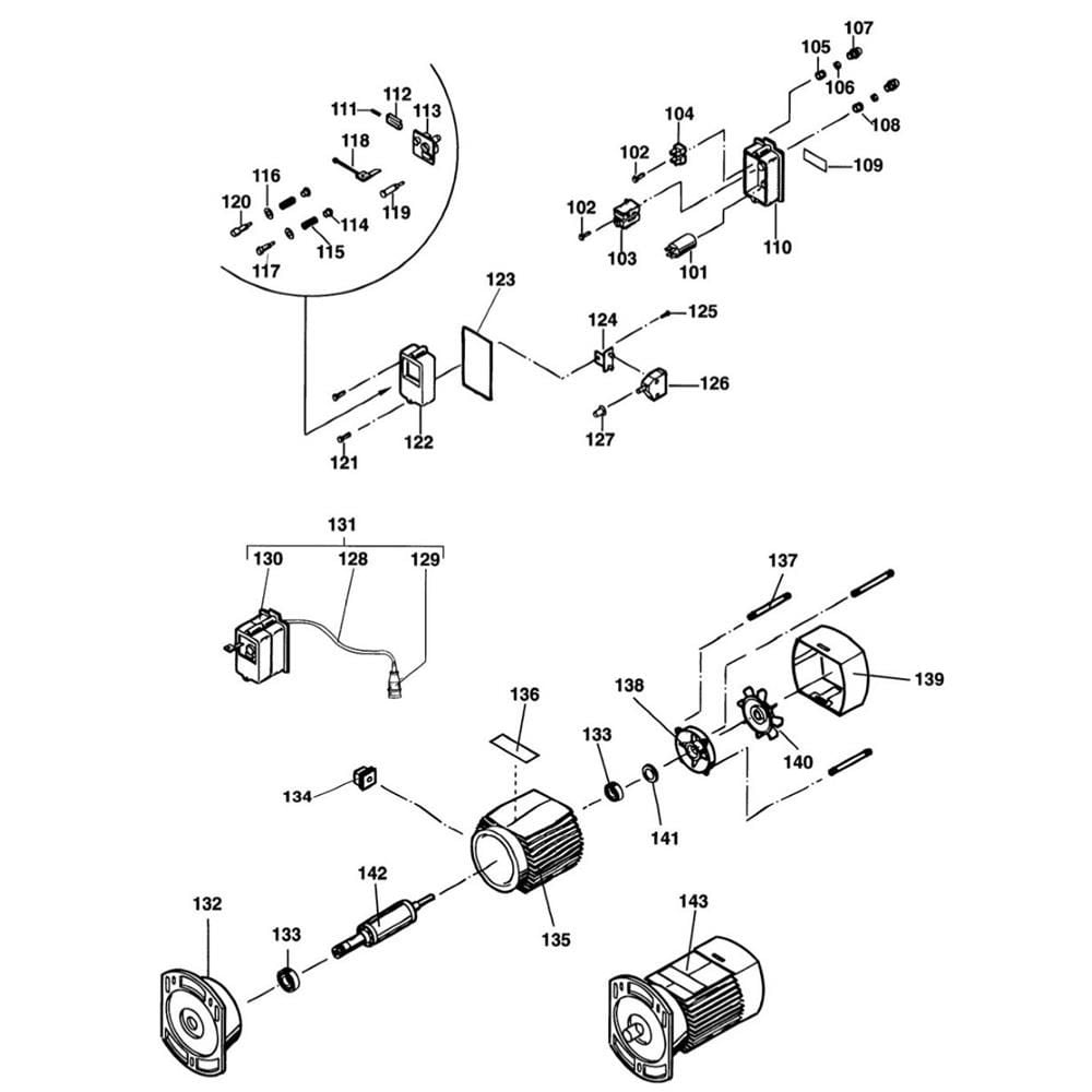 Sơ đồ Lắp ráp cưa vòng DeWalt DW3503 2 dw3503 type 1