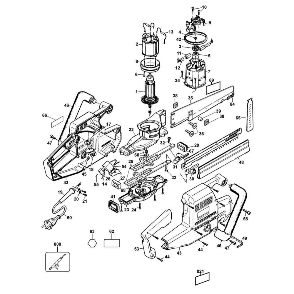 Sơ đồ Lắp ráp chính cho DeWalt DW393