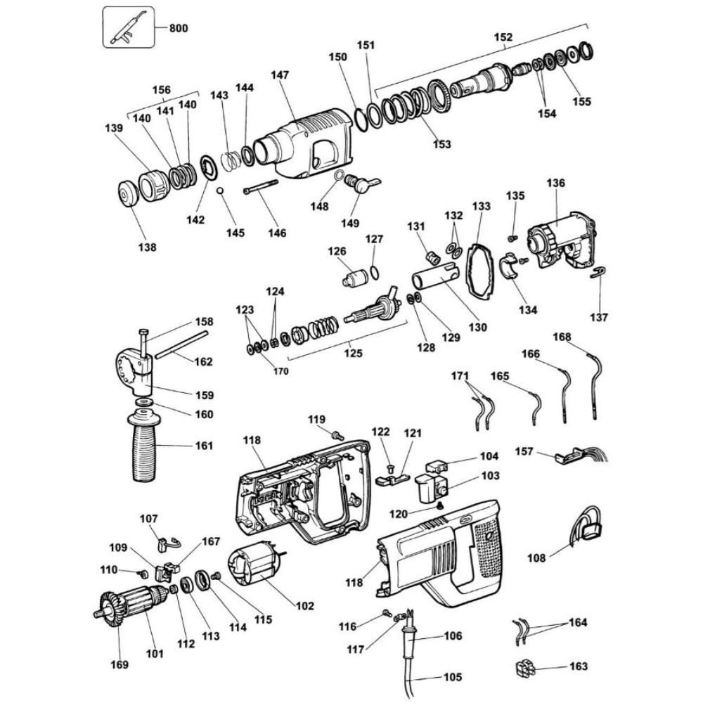 Sơ đồ Lắp ráp chính DeWalt DW550