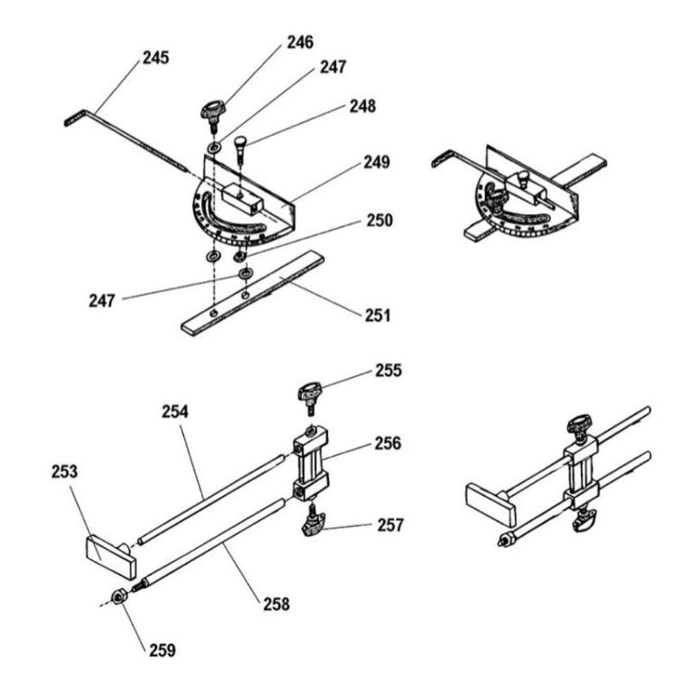 Sơ đồ Tấm lắp ráp cho DeWalt DW731
