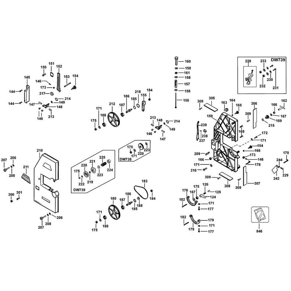 Sơ đồ Lắp ráp bảo vệ cho DeWalt DW738 2 dw738 type 3 1