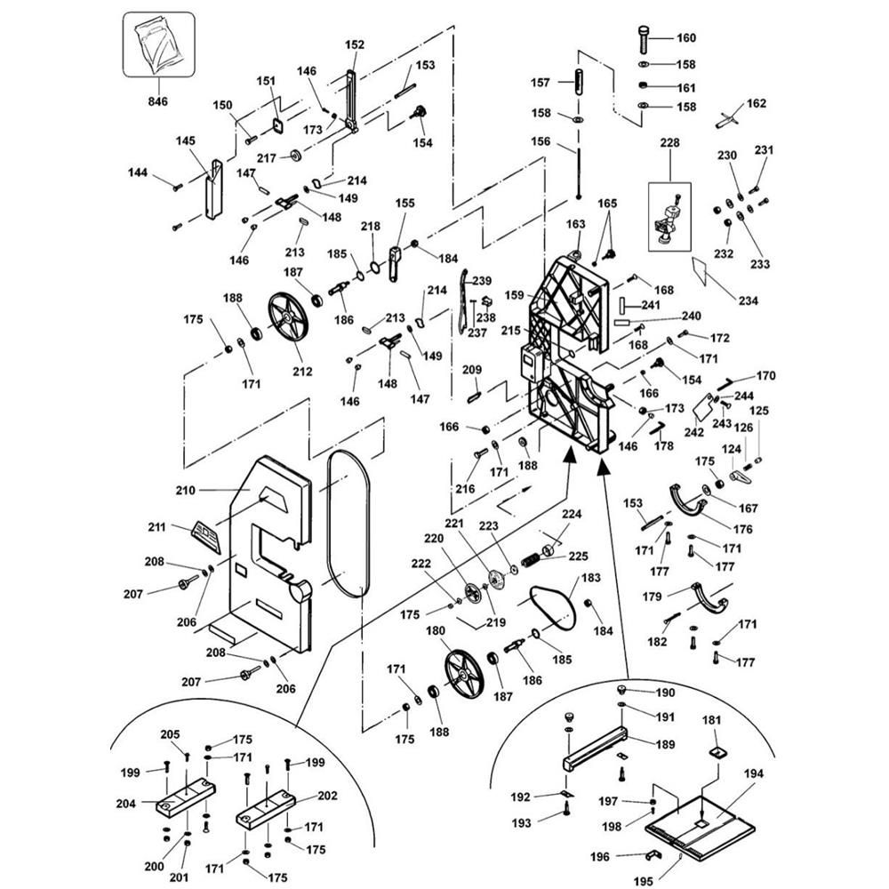 Sơ đồ Lắp ráp bảo vệ cho DeWalt DW739 3 dw739 type 2 1