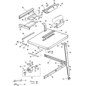 Sơ đồ Lắp ráp hàng rào cho DeWalt DW740