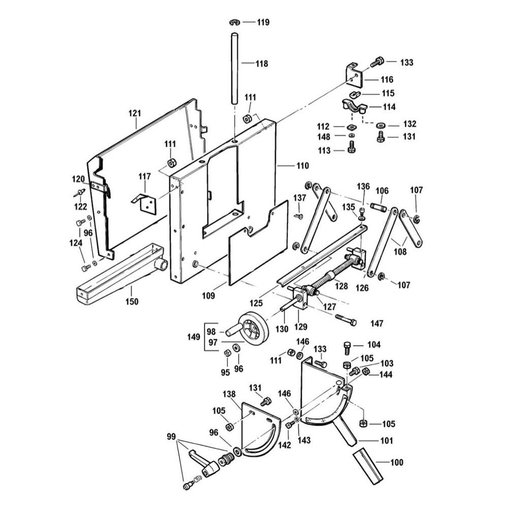 Sơ đồ Lắp ráp tay cầm cho DeWalt DW740 2 dw740 type 2 2