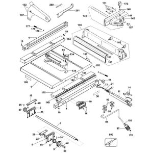 Sơ đồ Lắp ráp chính cho DeWalt DW744XP