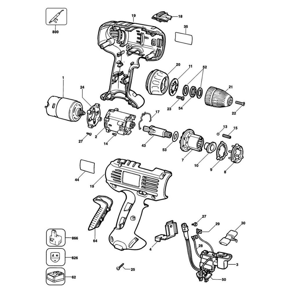 Sơ đồ Lắp ráp chính DeWalt DW917K