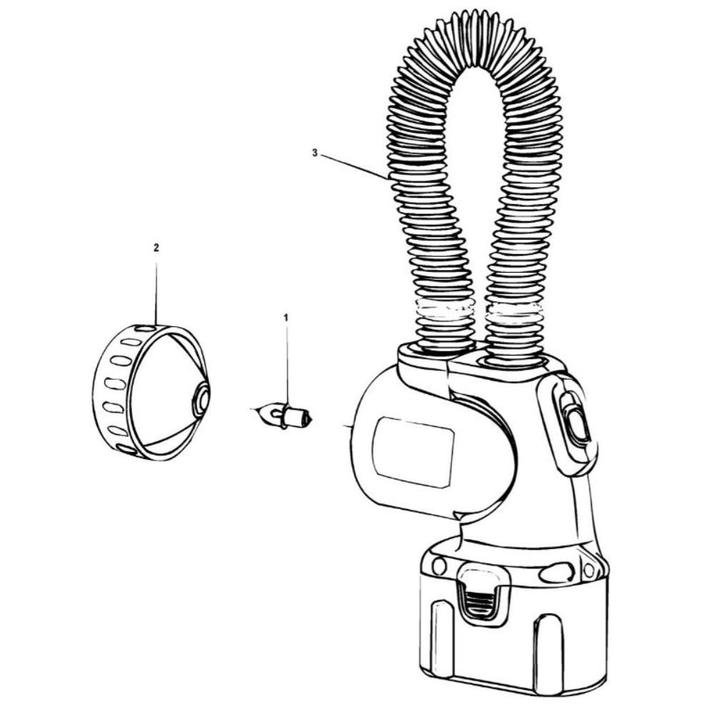 Sơ đồ Lắp ráp đèn pin DeWalt DW919