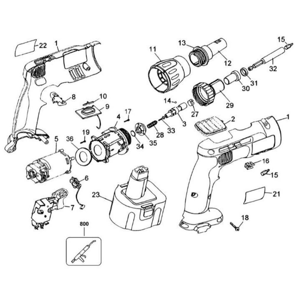 Sơ đồ Lắp ráp chính DeWalt DW979K