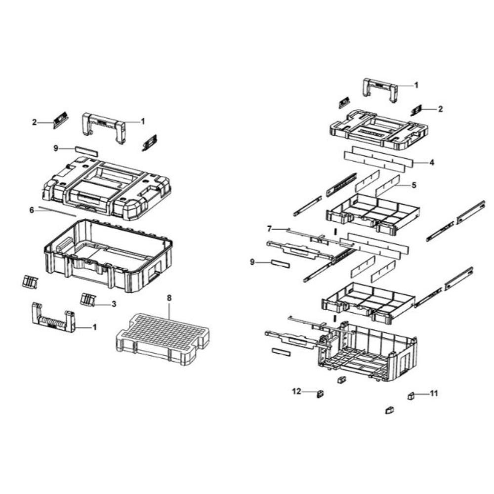 Sơ đồ Lắp ráp DeWalt DWST1-70702