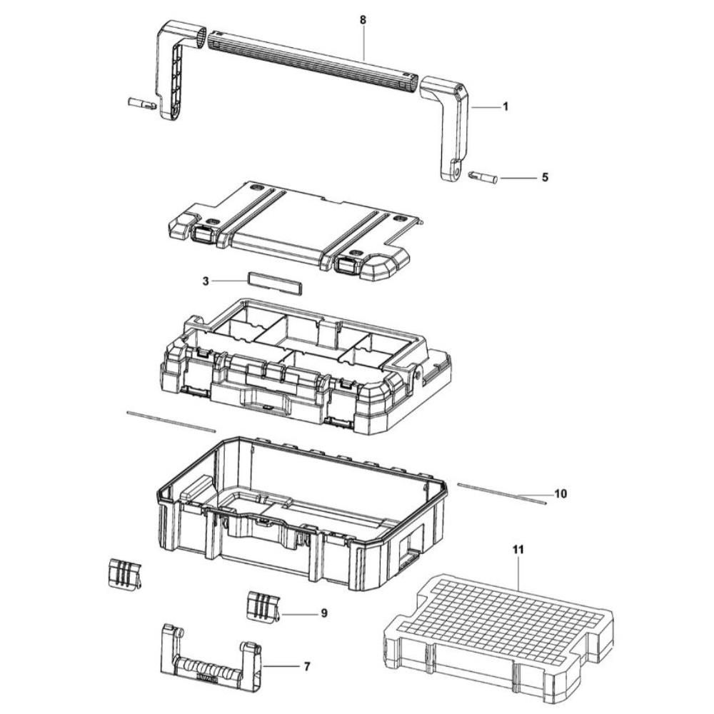 Sơ đồ Lắp ráp DeWalt DWST1-70704