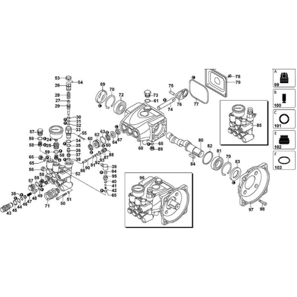 Sơ đồ Lắp ráp máy bơm cho DeWalt DXPW002CE 2 dxpw002ce type 1 1