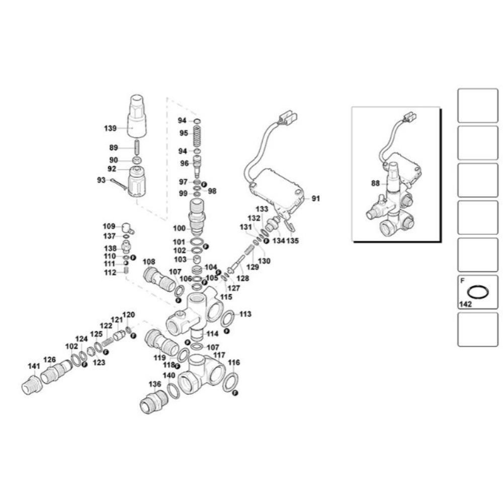 Sơ đồ Cụm van cho DeWalt DXPW005E 2 dxpw005e type 1 2