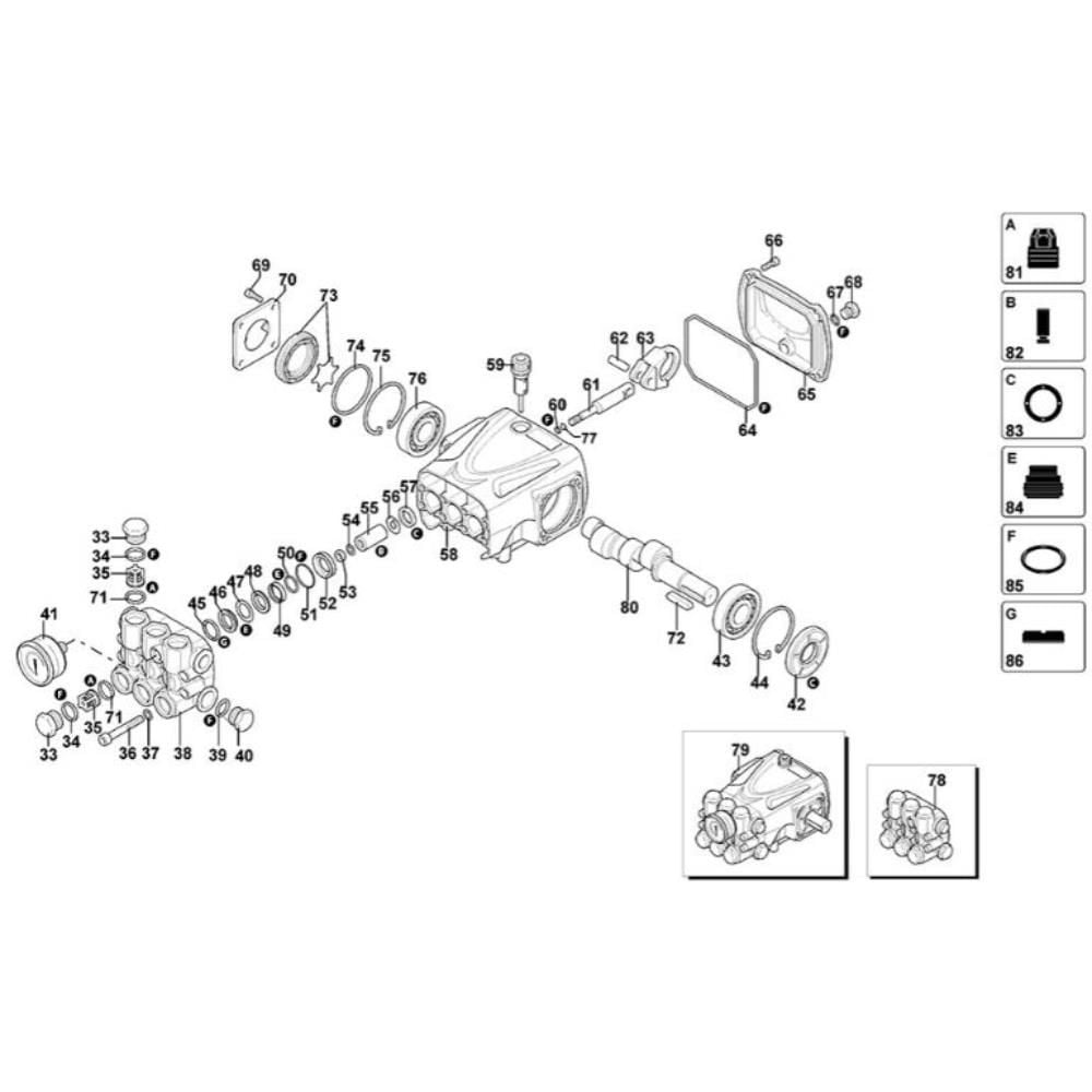 Sơ đồ Lắp ráp máy bơm cho DeWalt DXPW006E