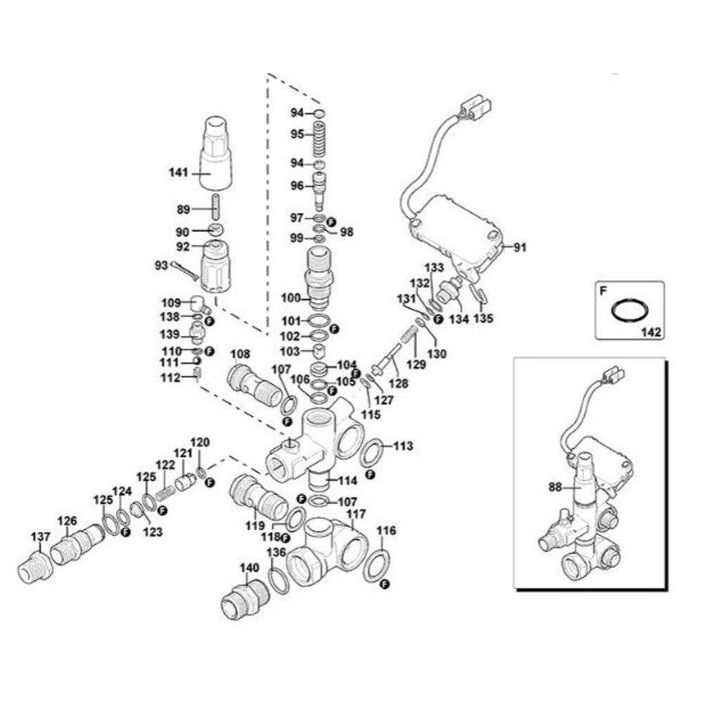 Sơ đồ Lắp ráp động cơ cho DeWalt DXPW006E