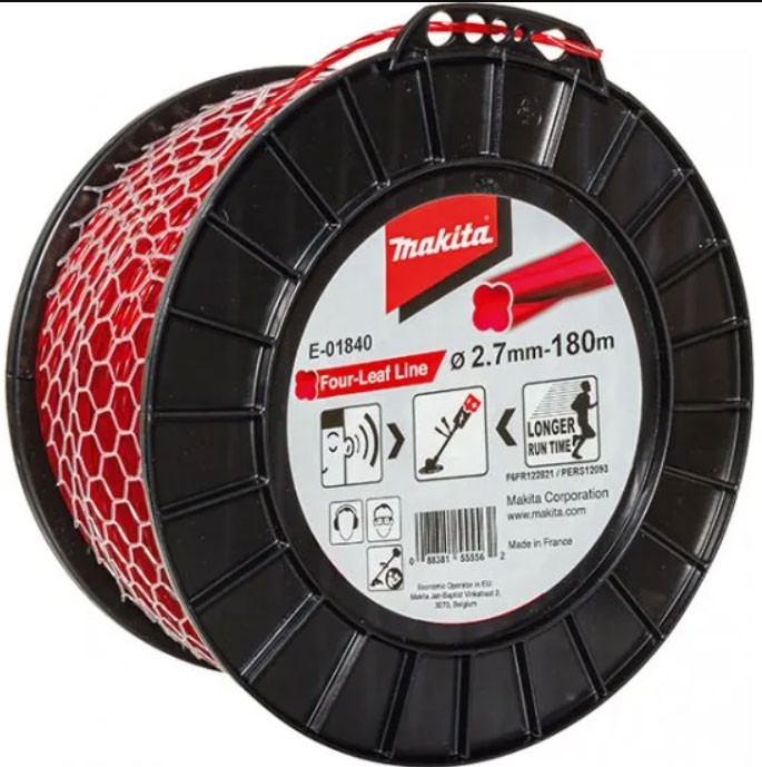 E-01840 Dây Cước Cắt Cỏ(màu Đỏ)2.7mmx180m