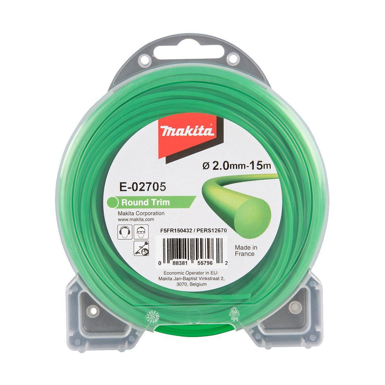 E-02705 Dây Cước Cắt Cỏ Tròn(màu Xanh)2.0-15m