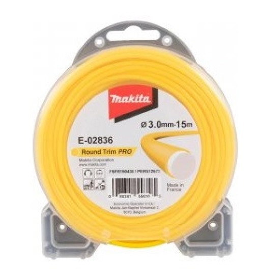 E-02836 Dây Cước Cắt Cỏ Tròn Đôi(màu Vàng)3.0-15m