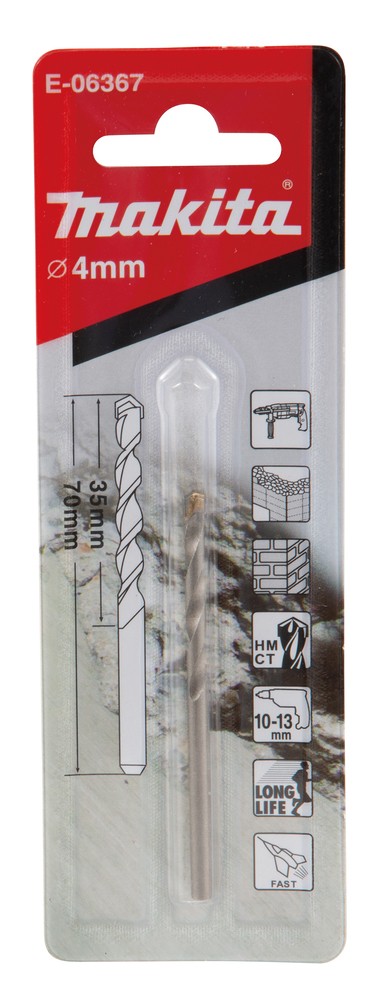 E-06367 Mũi Khoan Tường Chuôi Kẹp 4x70mm