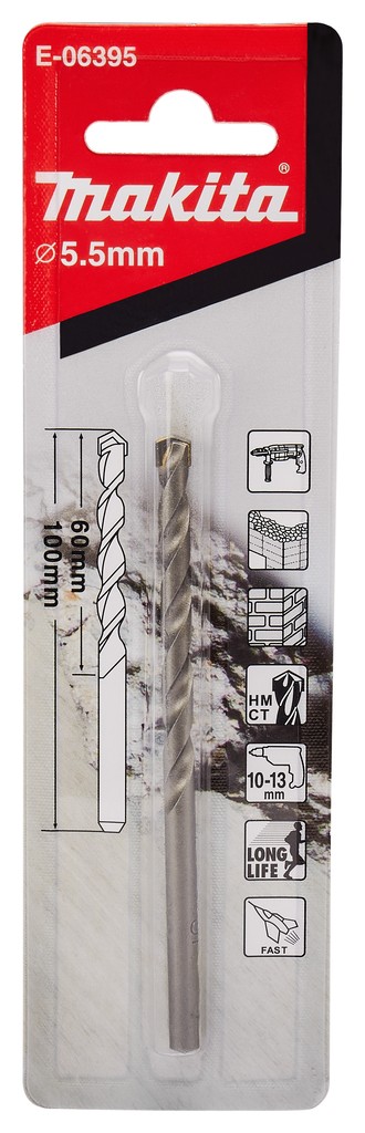 E-06395 Mũi Khoan Tường Chuôi Kẹp 5.5x100mm