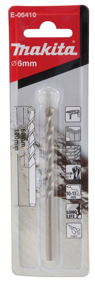 E-06410 Mũi Khoan Tường Chuôi Kẹp 6x100mm