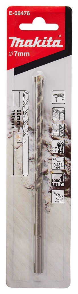 E-06476 Mũi Khoan Tường Chuôi Kẹp 7x150mm