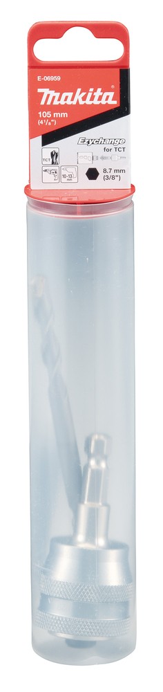 E-06959 Bộ Chuyển Đổi Nhanh 3/8″ và Mũi Khoan Định Tâm TCT(105mm)