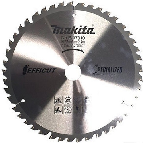 E-07010 Lưỡi Cưa T.c.t Efficut 216mm X 25.4mm X45t
