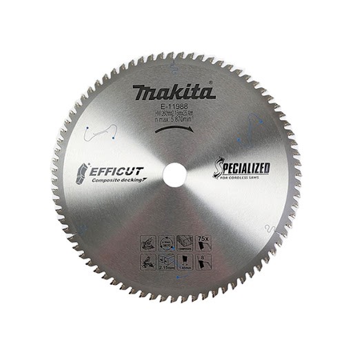 E-11988 Lưỡi Cưa Tct Dùng Cho Gỗ Nhựa260mmx25.4mmx75t