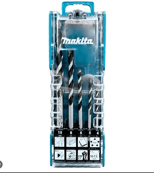 E-14255 Bộ Mũi Khoan Đa Năng Chuôi Thẳng 5 Cái (4,5,6,8,10mm)