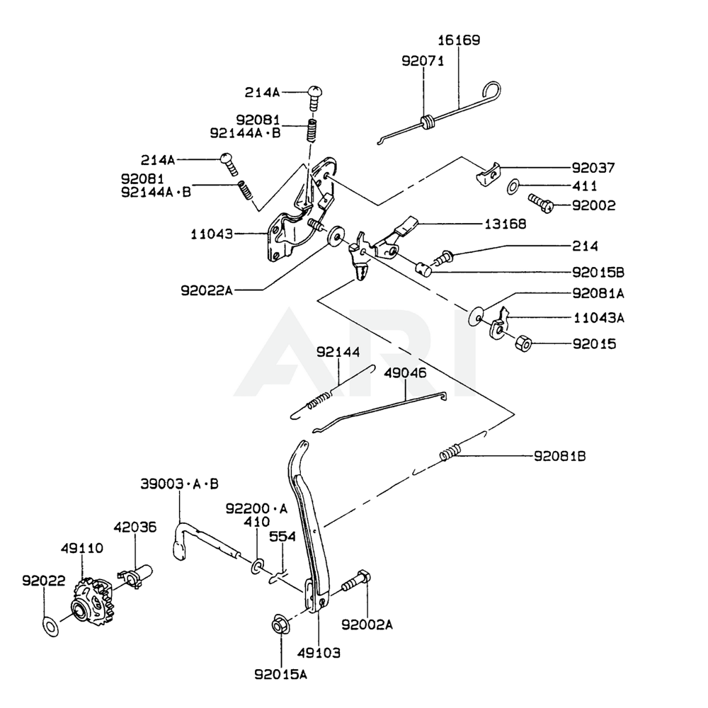 Sơ đồ Thiết Bị Điều Khiển Kawasaki FA210R
