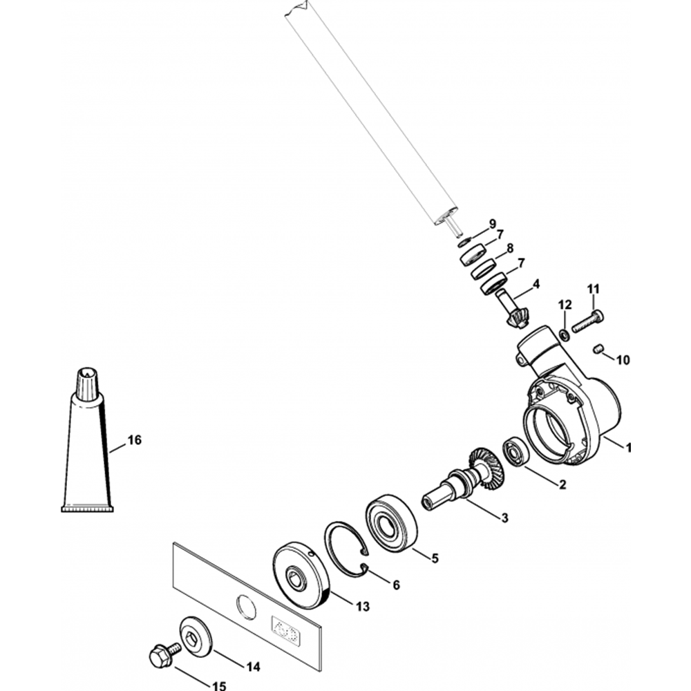 Sơ đồ Lắp ráp đầu bánh răng cho Stihl FC 111 2 fc111 9