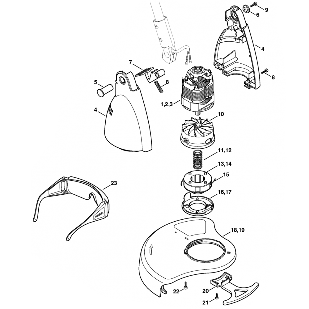 fe31 fe41 electric motor cutting head