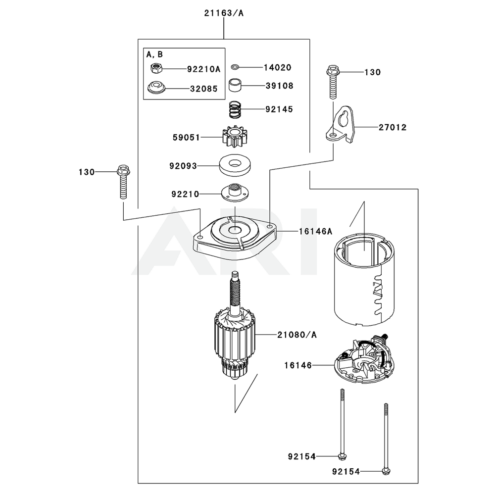 Sơ đồ Van/Trục Cam cho Kawasaki FR730V