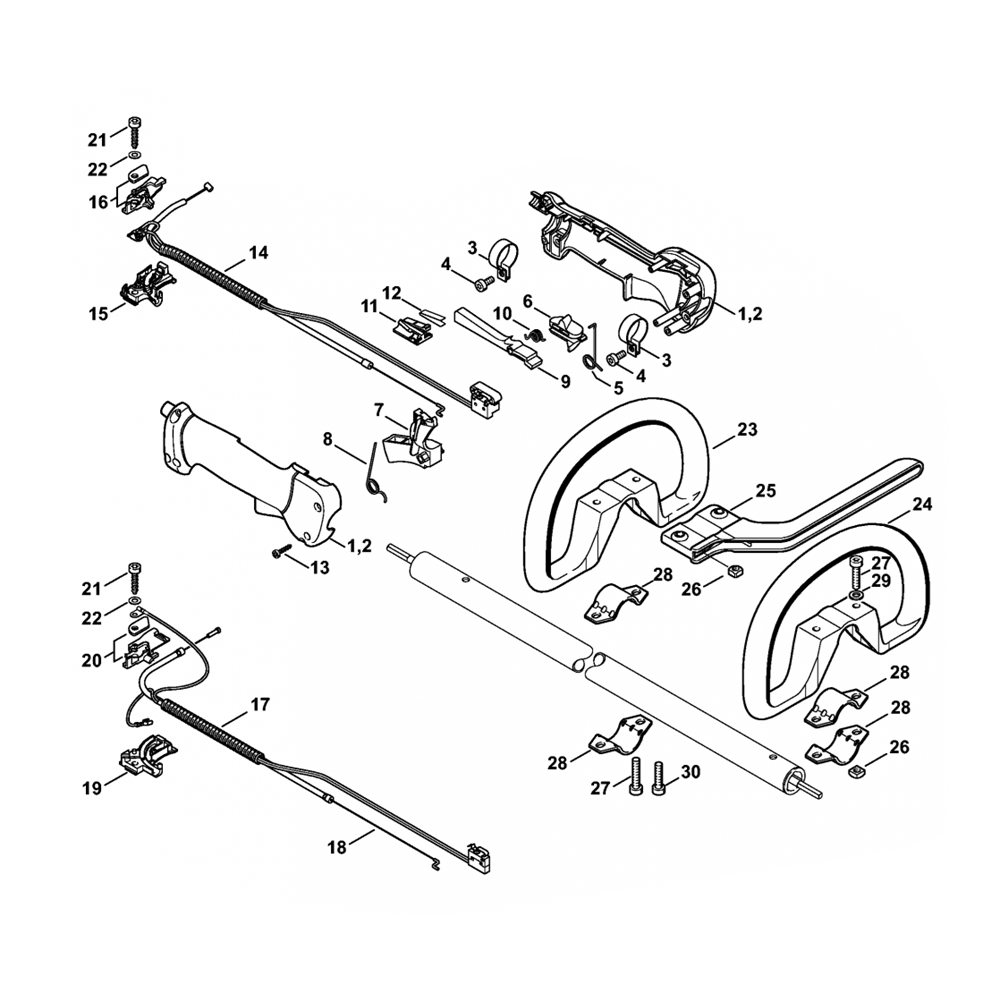 fs120 fs200 fs250 control handle