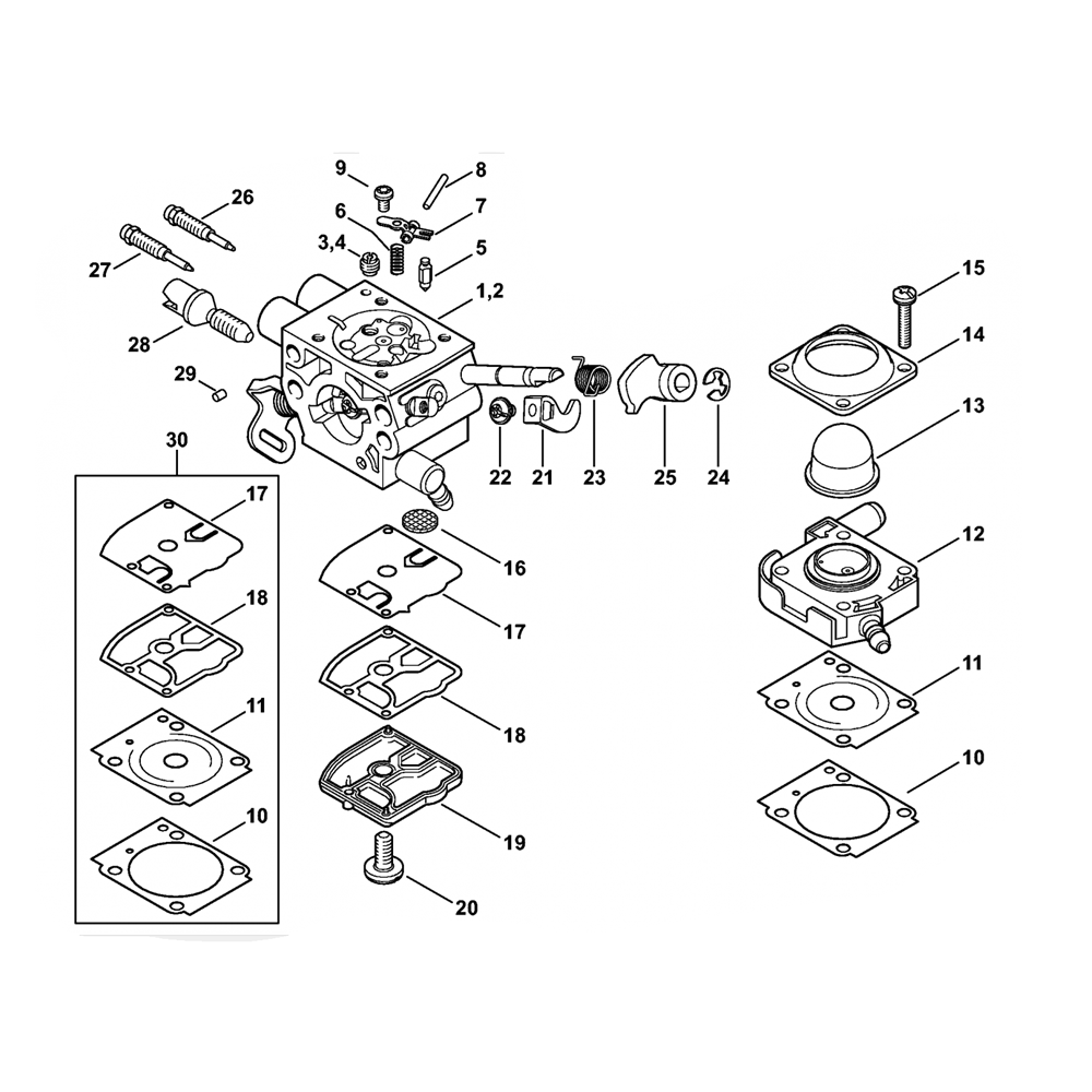 fs240 fs260 carburetor