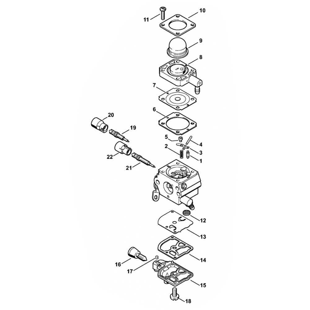 Sơ đồ Bộ chế hòa khí Stihl C1Q-S282