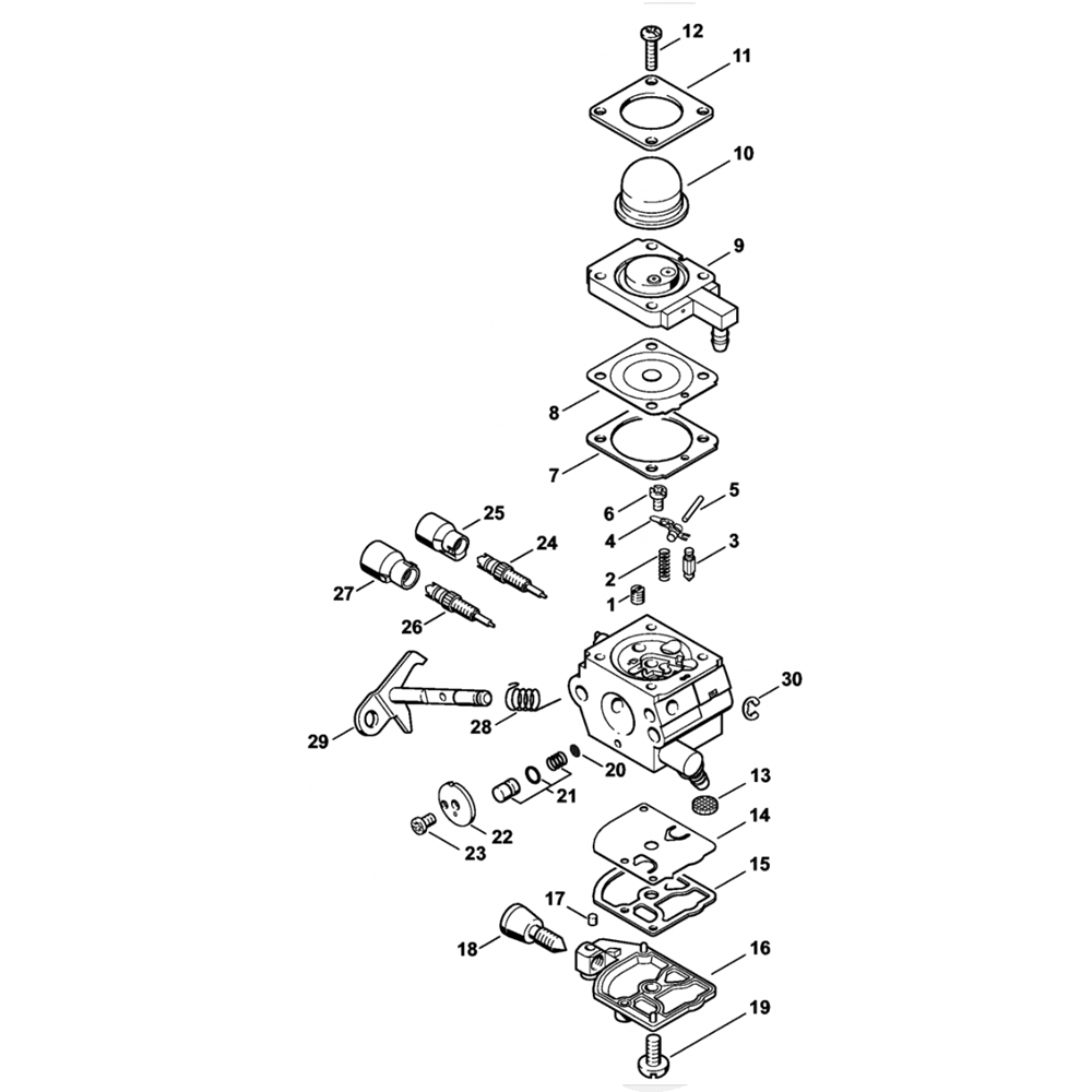 Sơ đồ Bộ chế hòa khí Stihl C1Q-S291