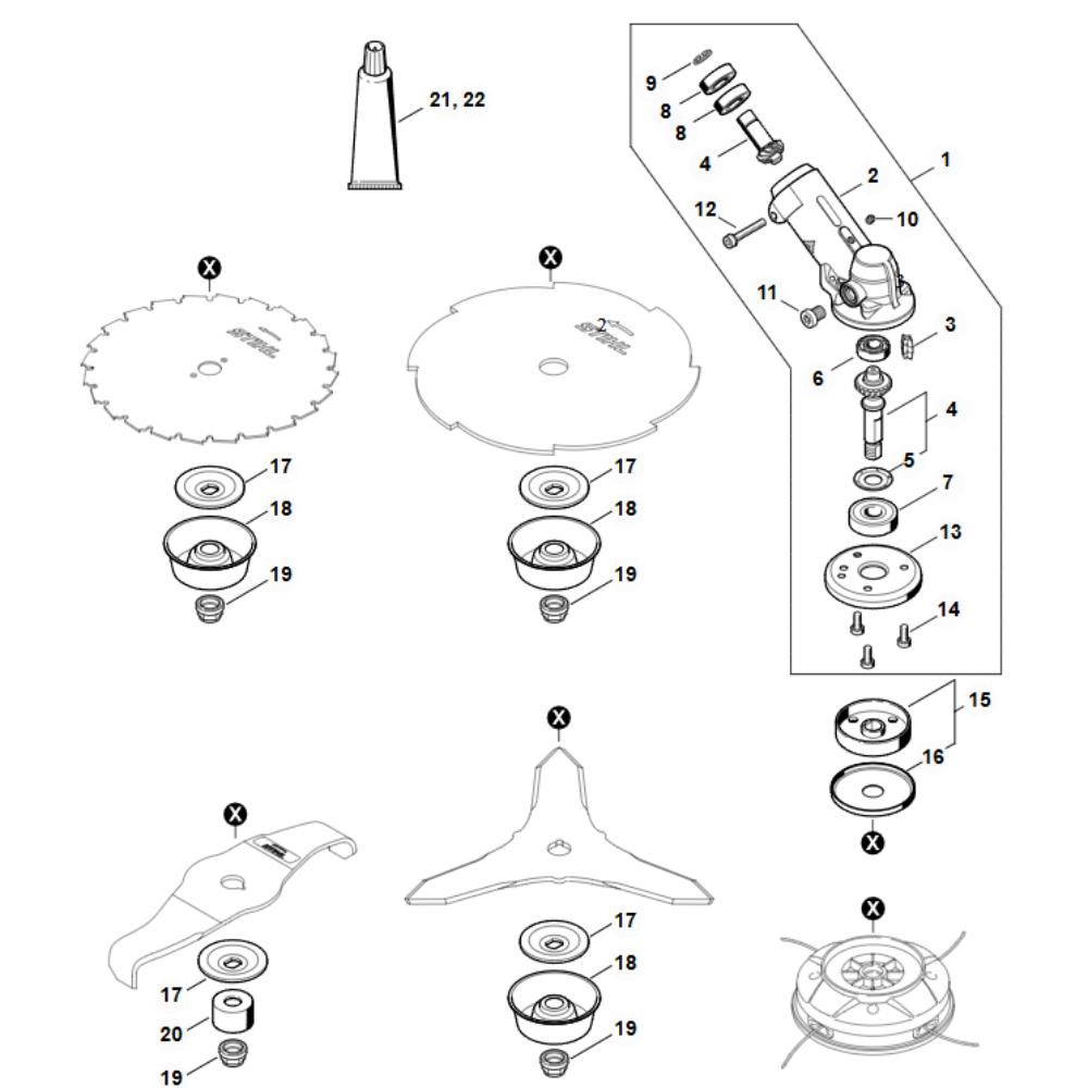 fs491c gear head assy