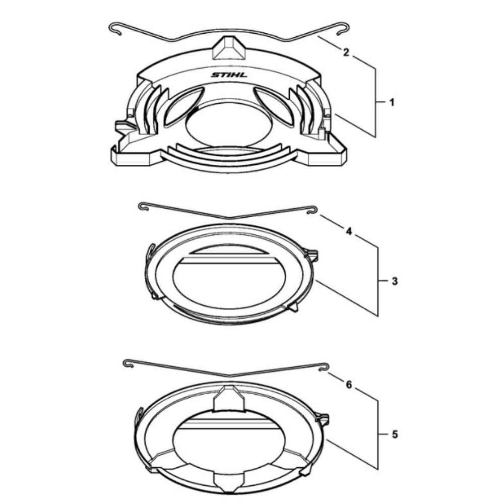 Sơ đồ Bảo vệ vận chuyển cho Stihl FS 491C 2 fs491c transport guard assy
