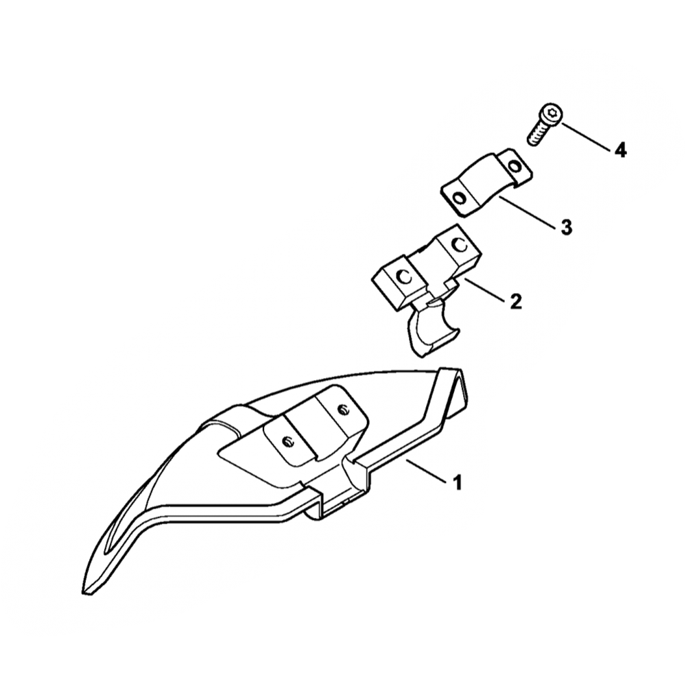 Sơ đồ Bộ làm lệch hướng Stihl FS55 J 2 fs55 deflector j