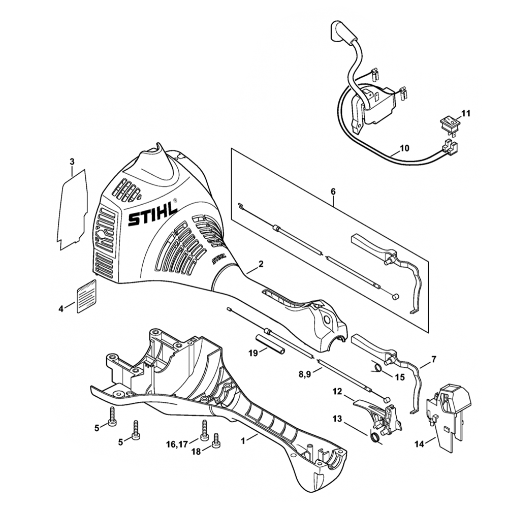 fs55 engine housing loop handle