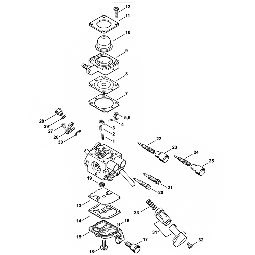 fs56 carburetor c1m s267 c1m s207 c1m s145